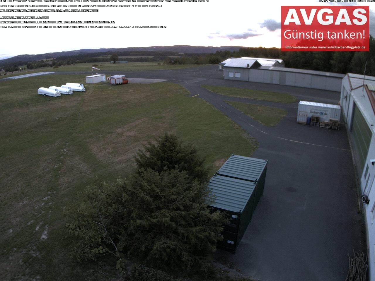 Aktuelles Livebild der Webcam EDQK-Ost